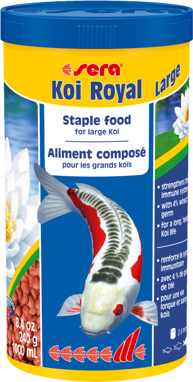 07125 Int Sera Koi Royal Large 1000 Ml Top - Sera Koi Royal (647x1280), Png Download