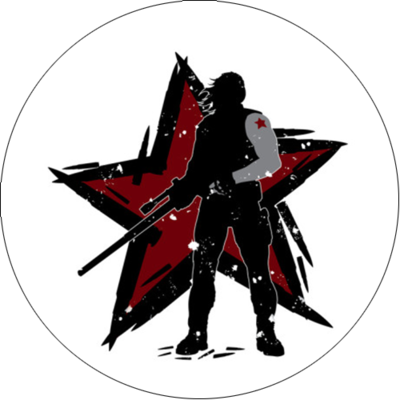 The Winter Soldier Pin - Bucky Barnes Winter Soldier Designs (400x400), Png Download