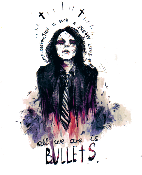 Lel I Guess - My Chemical Romance Imagenes Demolition Lover (500x609), Png Download