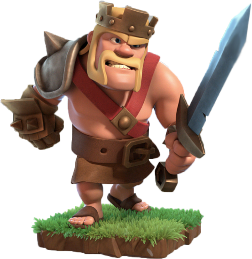 Barbare Clash Of Clans Png - Clash Of Clans Barbarian King (808x835), Png Download