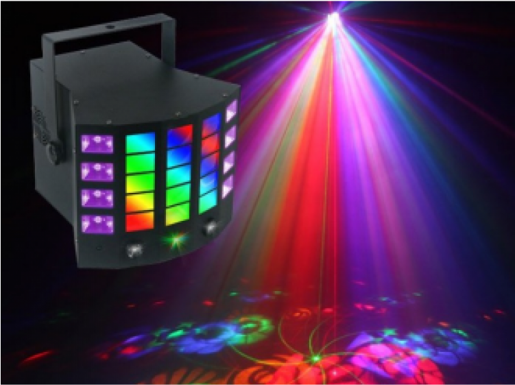 Light Emotion Derby4 4 In 1 Lighting Effect - Gobo Derby (500x500), Png Download
