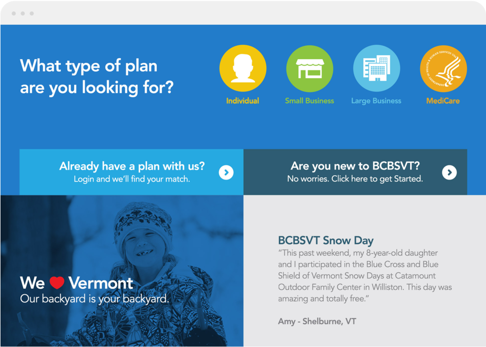 Bcbsvt 3 - Web Page (1000x964), Png Download