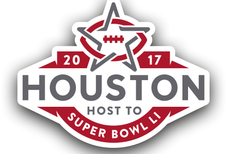 Super Bowl 2017 Logo Png Clip Art Free - Super Bowl 2017 Banner Large 51"x71 (443x300), Png Download