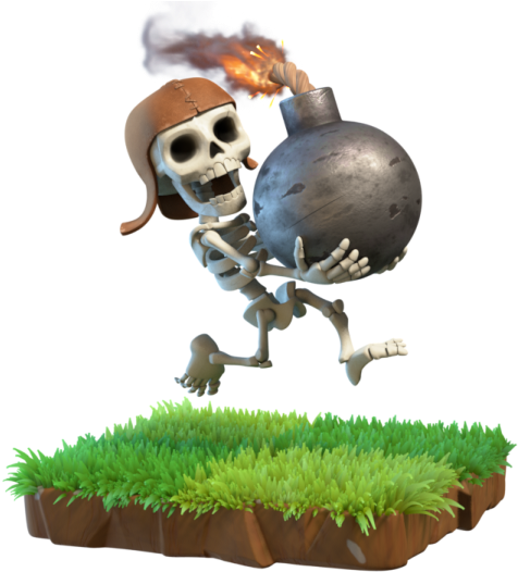 Views - Bombardero Clash Of Clans (485x544), Png Download