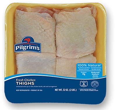 Thighs - Pilgrim's Chicken Thighs (480x388), Png Download