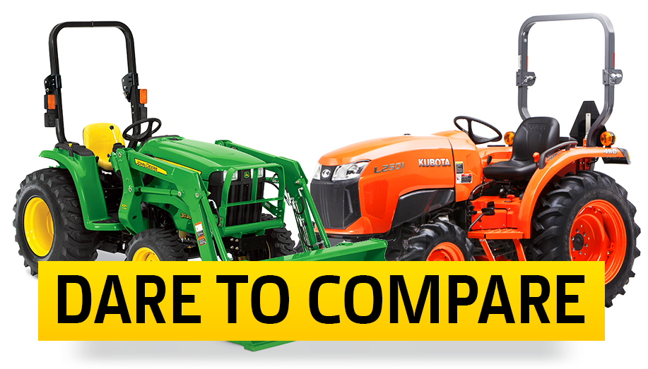 John Deere Vs Kubota (917x523), Png Download