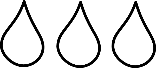 water drop clipart black