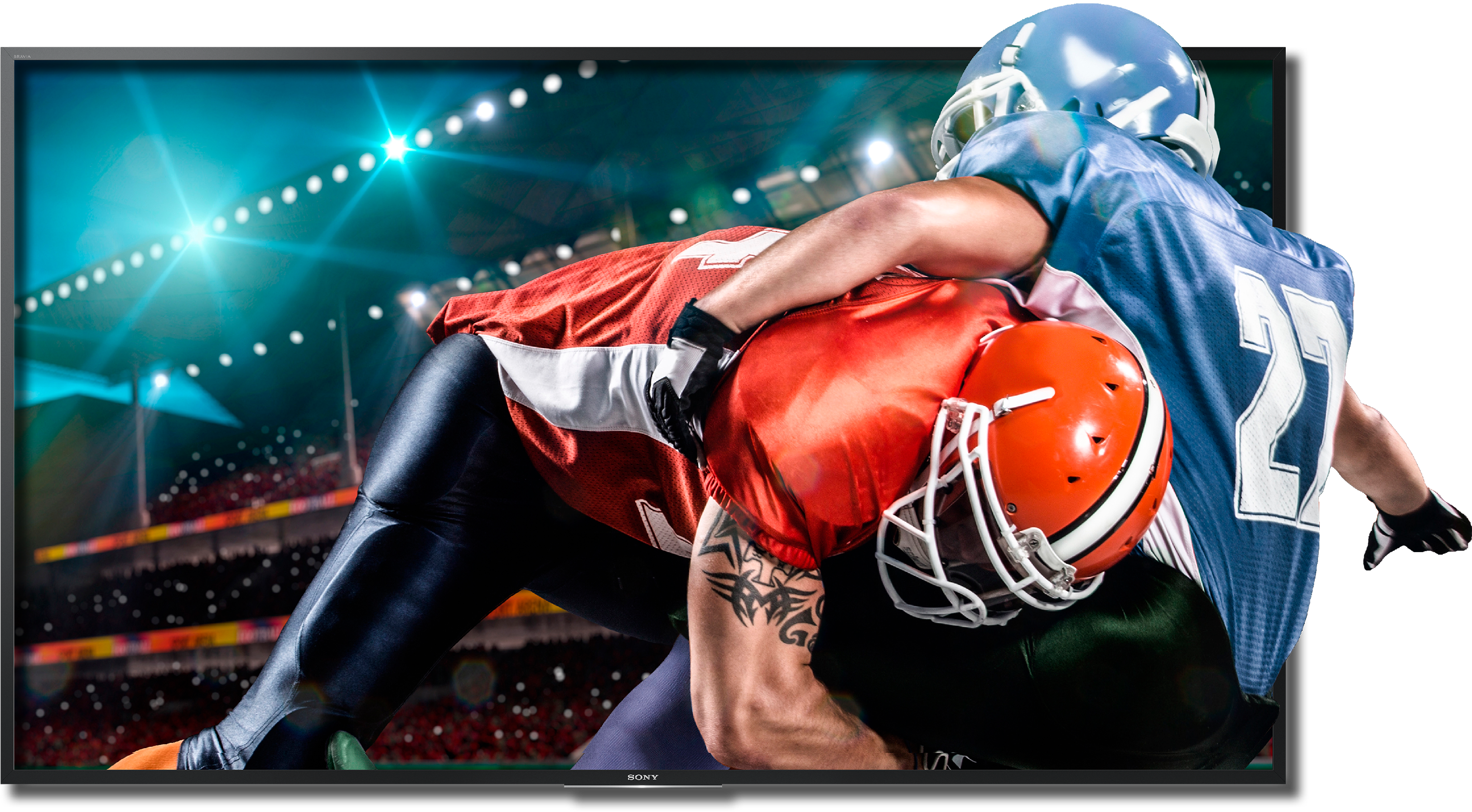 Super Bowl Smaller - Sony Xbr-x750d-series 65"-class 4k Smart Led Tv (3446x1931), Png Download