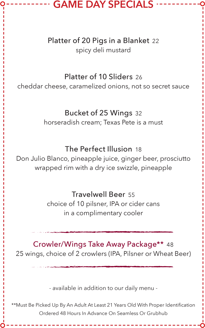 Treadwell Park Super Bowl 2017 Menu V7 2400px - Document (1000x1500), Png Download