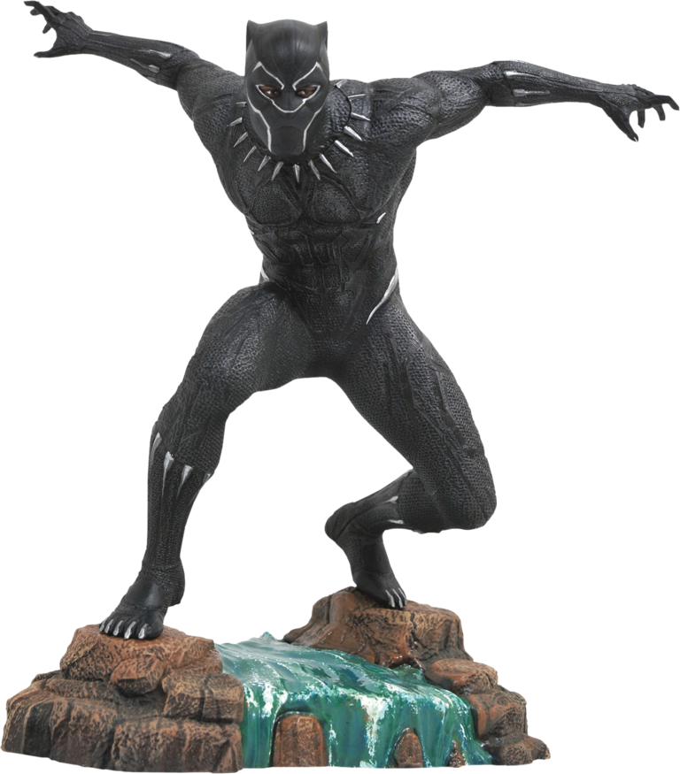Black Panther Pvc Diorama - Diamond Select Black Panther (768x875), Png Download