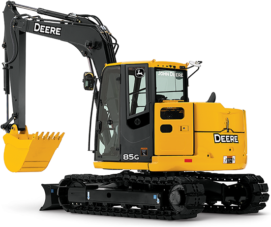 John Deere 85g Excavator - Excavator (642x462), Png Download