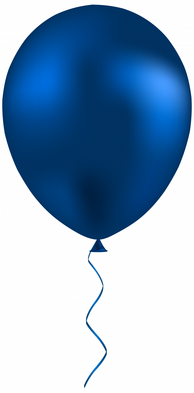 Dark Blue Balloon Png (817x1653), Png Download