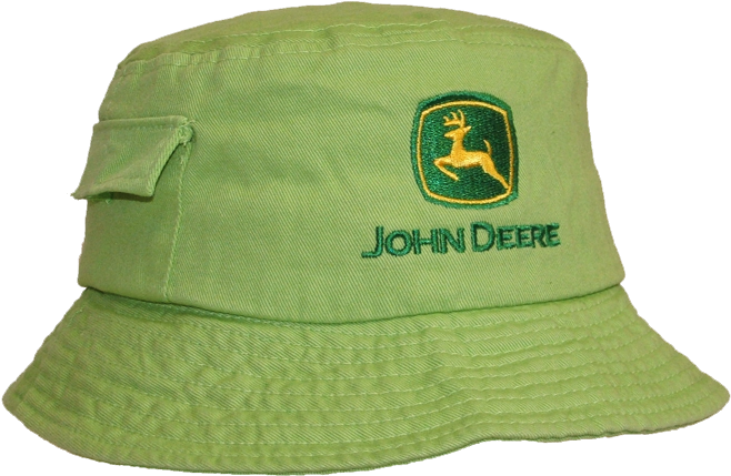 John Deere Green Kids Bucket Hat (id309g) (695x445), Png Download
