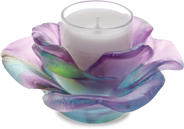 Rose Passion Candle Holder Purple - Rose Passion Candle Holder Green And Rose - Rose Passion (1000x1000), Png Download