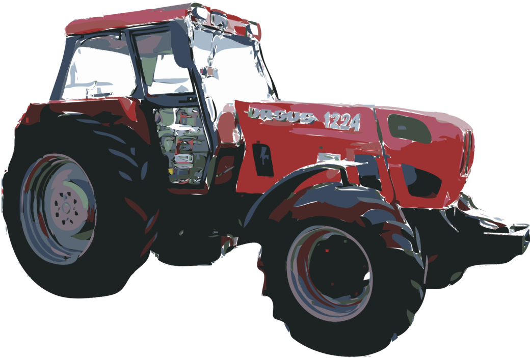 John Deere Tractor Massey Ferguson Agricultural Machinery - Tractor (1063x750), Png Download