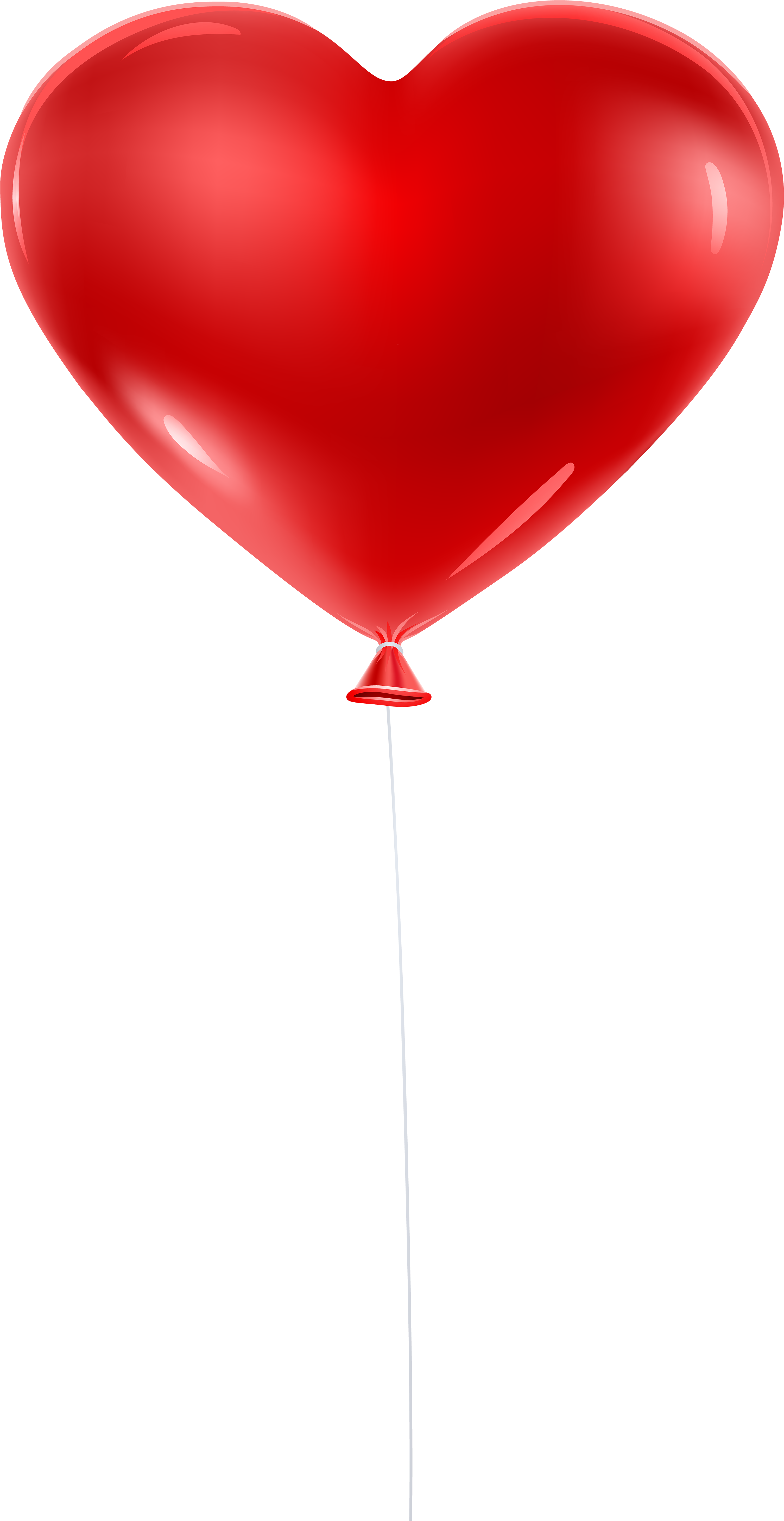 Red Balloon Heart Transparent Clip Artu200b Gallery - Balloon Birthday (3093x6000), Png Download