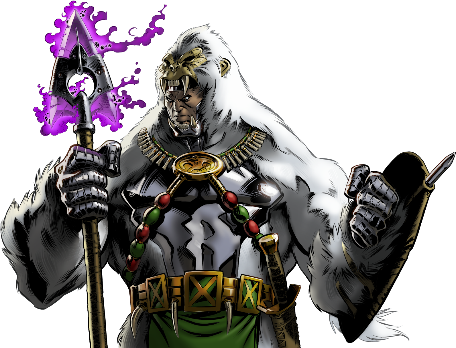 M'baku Is A Worshipper Of The Sacred White Gorilla - M Baku Man Ape (1405x1080), Png Download