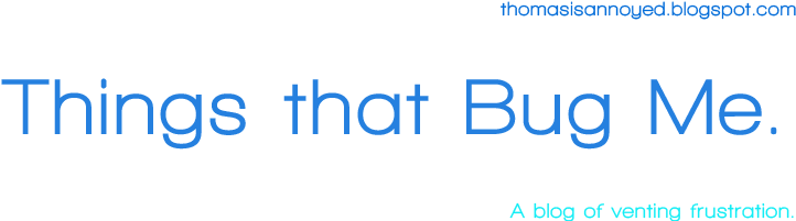 Things That Bug Me - Electric Blue (728x200), Png Download