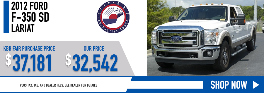 2012 Ford F-350sd Lariat - Ford Motor Company (900x327), Png Download