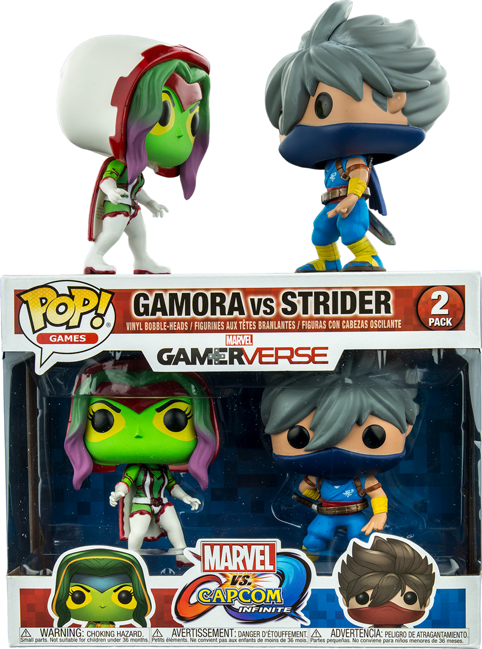 Black Panther Clipart Marvel Vs Capcom - Funko Pop Games Marvel Vs. Capcom Gamora Vs Strider (951x1280), Png Download