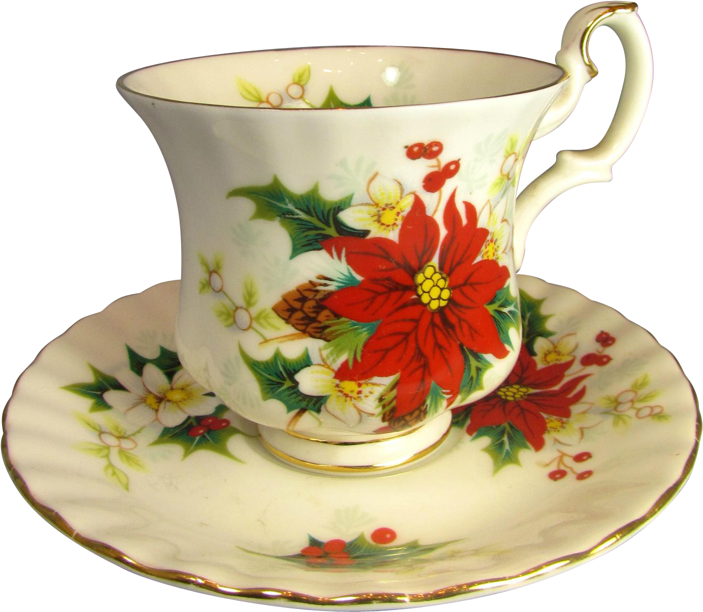 57 Christmas Tea Cups, Friendship Tea - Christmas Cup And Saucer (1392x1392), Png Download