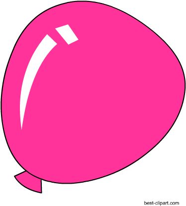 Pink Balloon Clip Art - Clip Art (450x450), Png Download