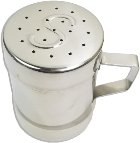 Kitchen Collection 12 Ounce Salt Shaker-stainless Steel (685x700), Png Download