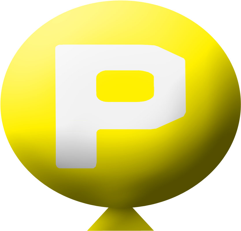 P-balloon - P Balloon Power Up (1024x1024), Png Download