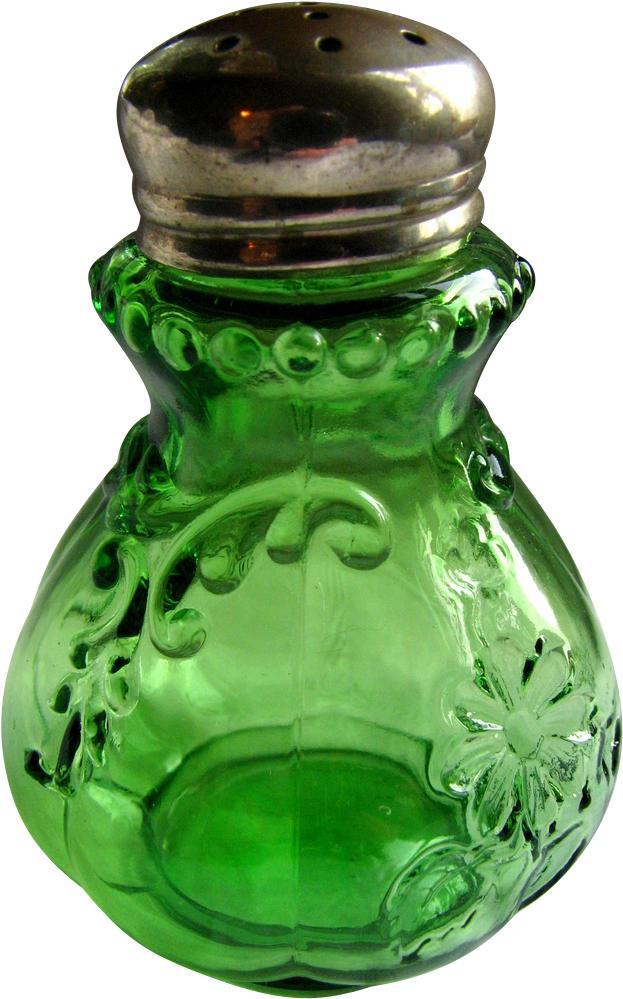 "intaglio" Pattern, Northwood Glass Salt Shaker From - Salt And Pepper Shakers (998x998), Png Download