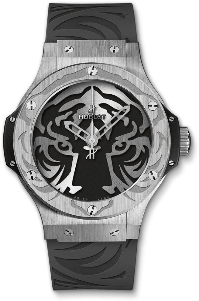 Big Bang Black Jaguar White Tiger Foundation Steel - Hublot Black Jaguar White Tiger (1000x1000), Png Download