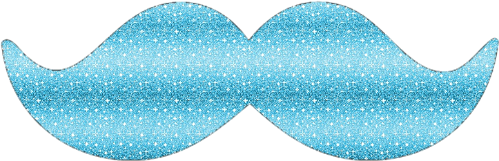 More Like Mustache Png =)) By Nhicoleswiftie - Blue Mustache Clipart (863x444), Png Download