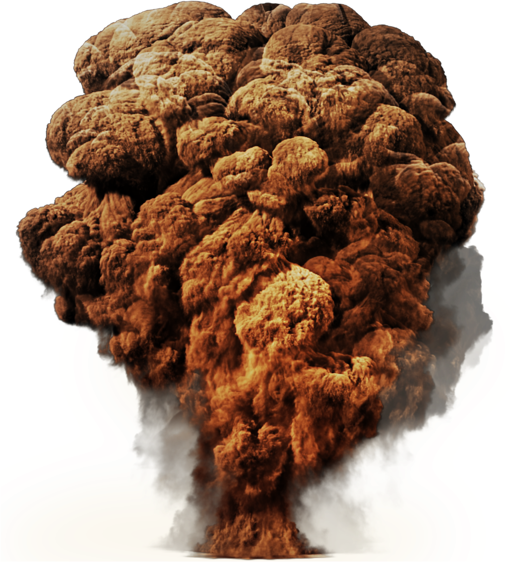 Smoke Png - Mushroom Cloud No Background (1024x1152), Png Download
