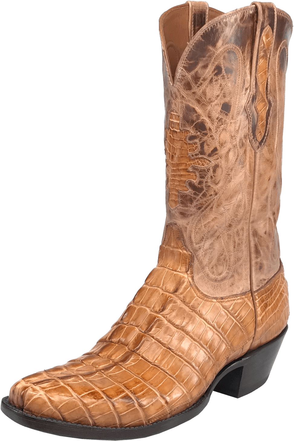 Black Jack Men's American Gator Tail Western Scallop - American Boots Cowboy (1070x1500), Png Download