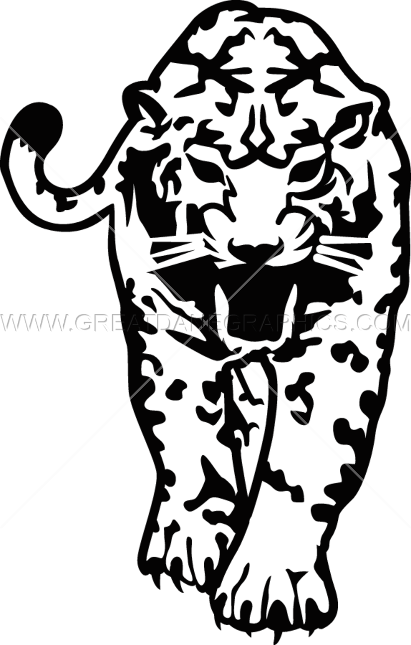 Jaguar Walking - Jaguar Walking Drawing (825x1294), Png Download