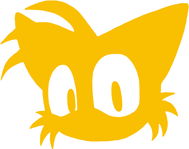 Tails Head Silhouette By Samsonic-d5vwx3i - Tails Head Png (676x532), Png Download