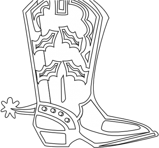 Drawn Cowboy Pair Boot - Clip Art (640x480), Png Download
