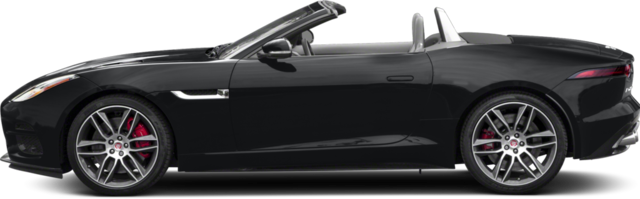 340hp 2018 Jaguar F-type Convertible 340hp - Camaro Convertible Black 2018 (640x199), Png Download