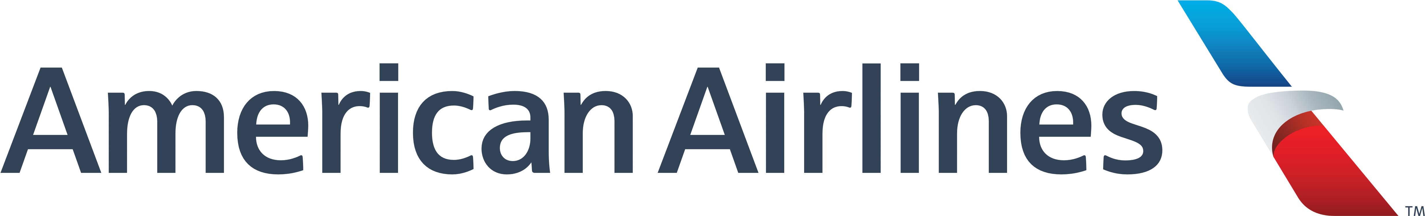 When You Search For Flights On American's Website, - Logo American Airlines Pequeno (2400x740), Png Download
