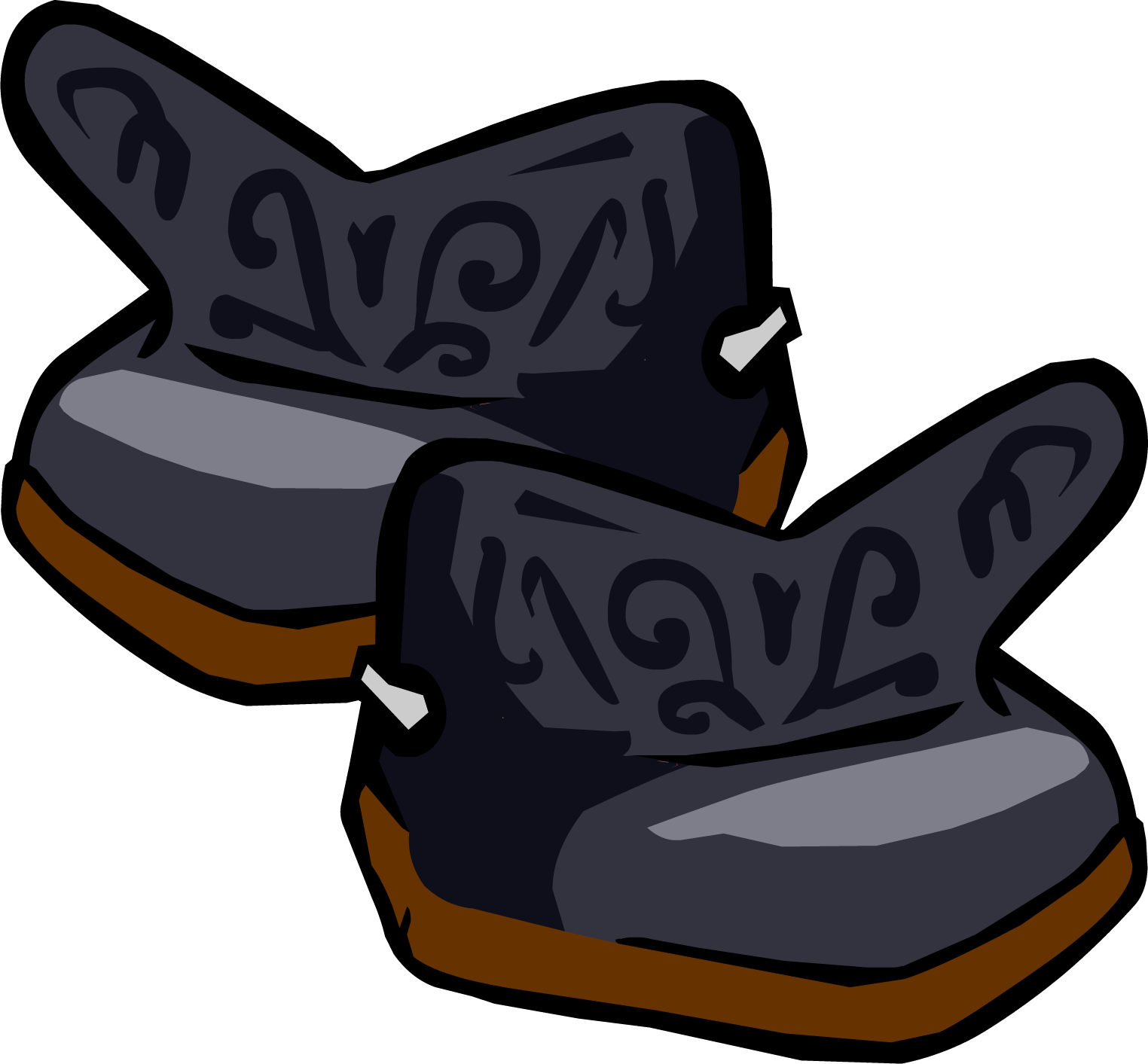 Black Cowboy Boots Icon - Club Penguin Cowboy Boots (1524x1413), Png Download