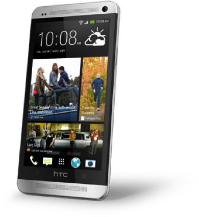 At&t, T-mobile, Sprint Os - Htc One 32gb Silver (565x496), Png Download