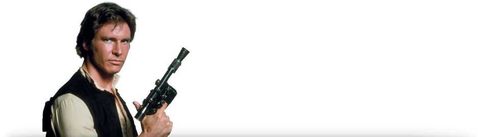 Han Solo 1 - Star Wars Han Solo (940x277), Png Download