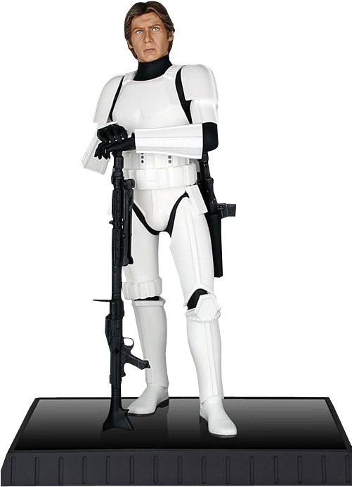 Han Solo Stormtroooper Deluxe 1/6th Scale Statue - Star Wars - Han Solo Stormtroooper Deluxe 1/6th Scale (500x750), Png Download