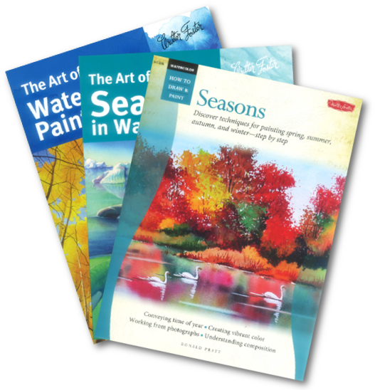 Books - Watercolor: Seasons By Ronald Pratt 9781600582813 (paperback) (680x557), Png Download