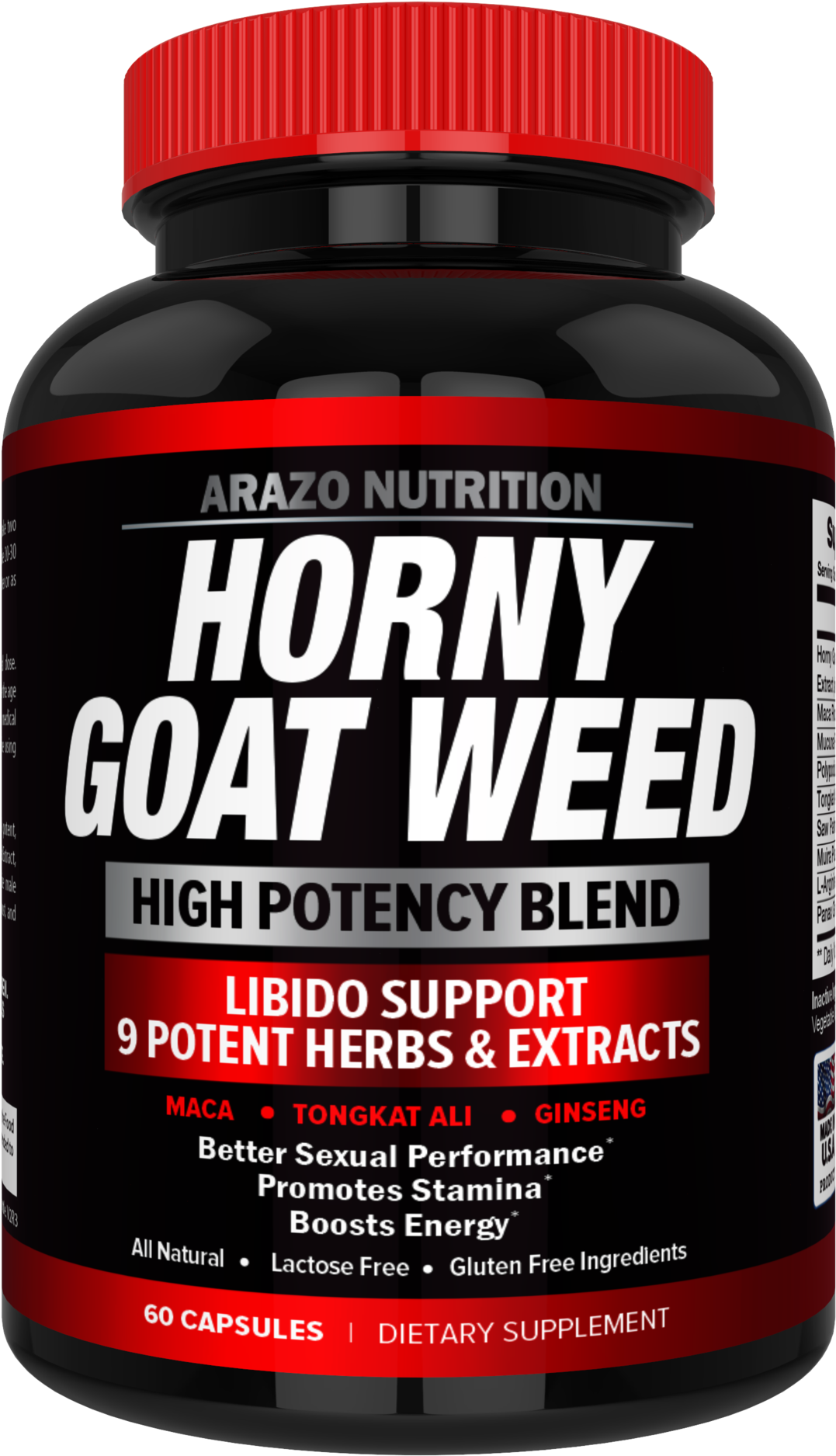 Horny Goat Weed - Horny Goat Weed Extract With Maca Root Ginseng Muira (2000x2000), Png Download
