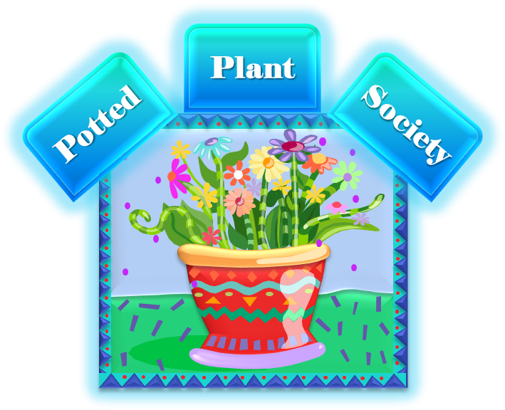 Potted Plant Society Logo - Plants (726x595), Png Download