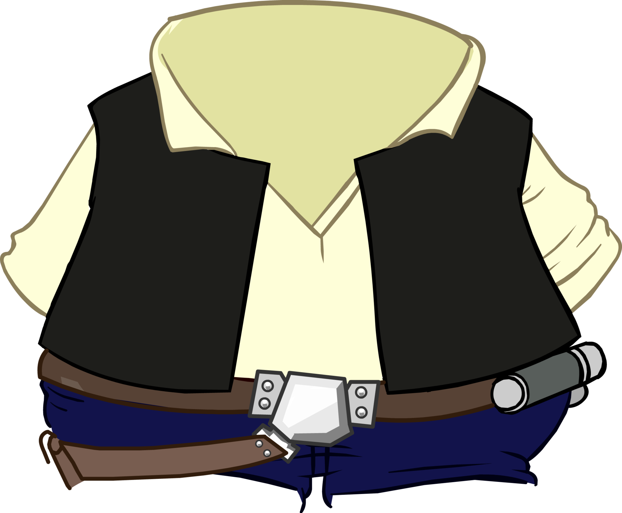 Han Solo Costume (2000x1650), Png Download