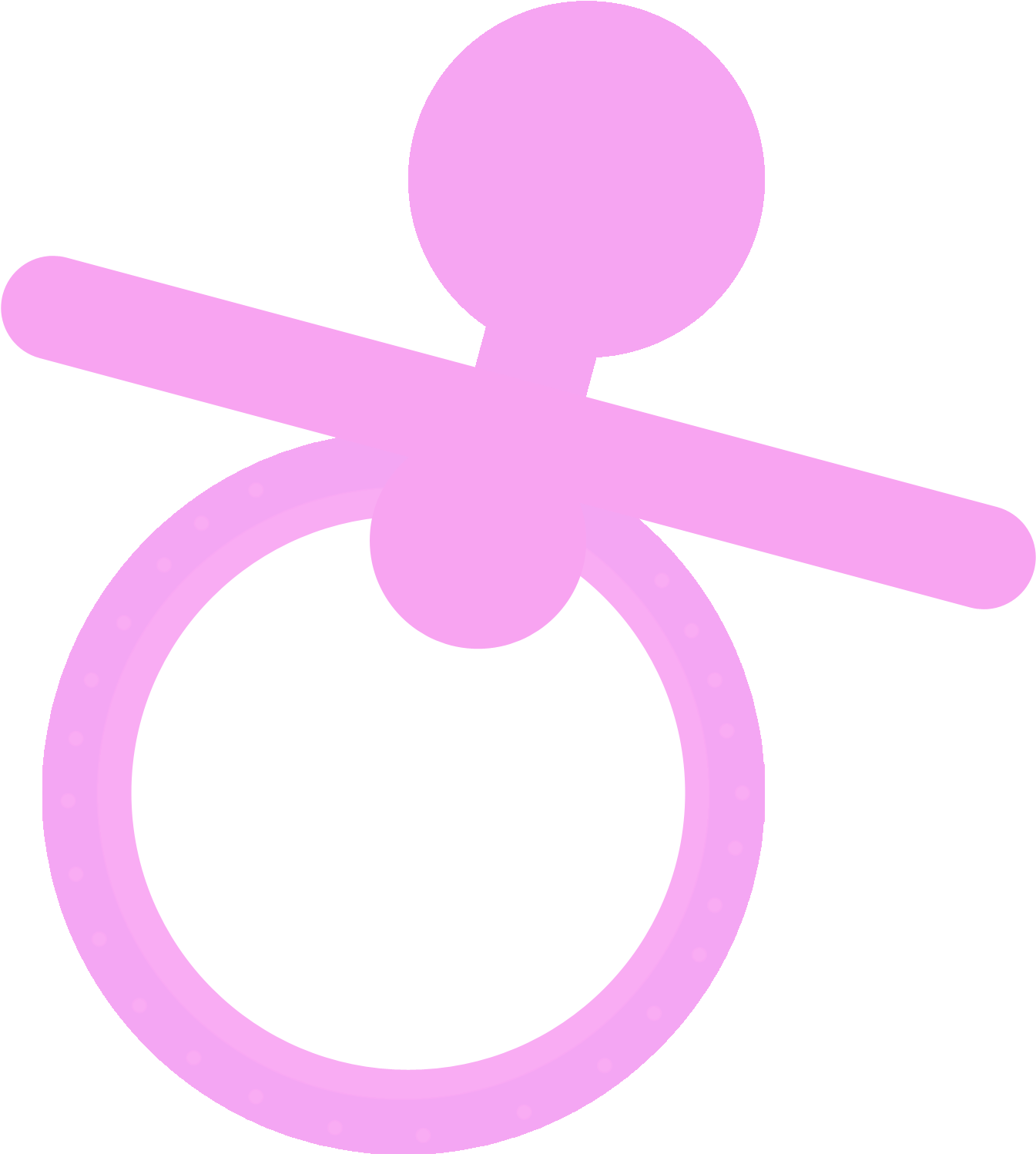 Jpg Library Library Baby With Pacifier Clipart - Pacifiers Tumblr Png (3600x3600), Png Download