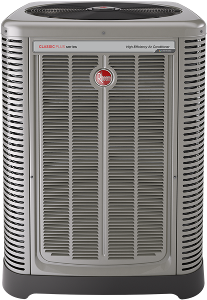 Ra17 - 4 Ton Rheem 14 Seer R-410a Heat Pump Condenser (classic (424x600), Png Download