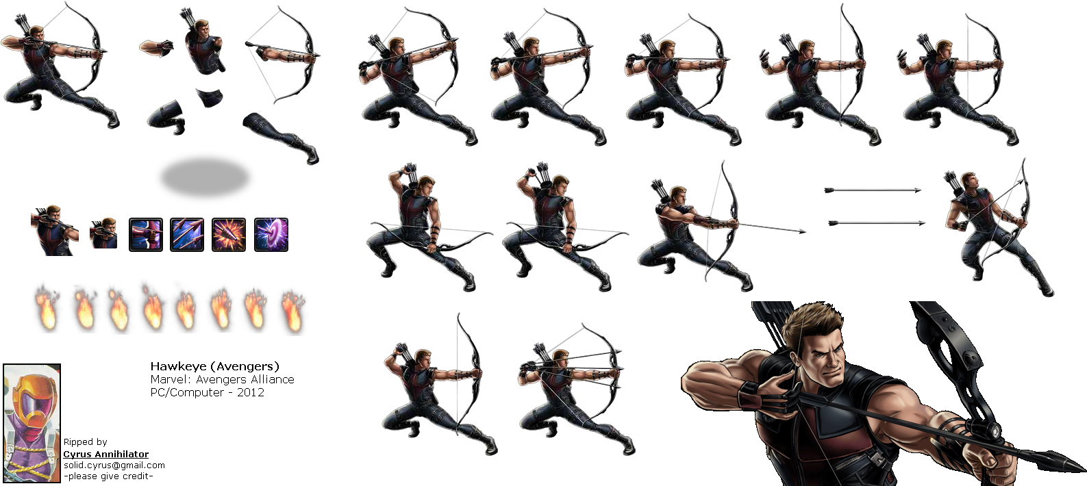 Click For Full Sized Image Hawkeye - Clint Barton (1598x717), Png Download