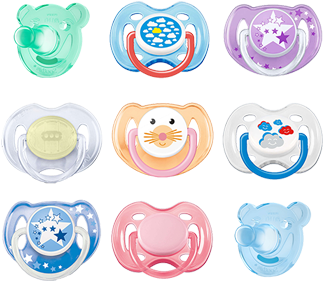 Transparent Pacifier Gothic Jpg Free - Avent 2 Orthodontic Silicone Night Time Soothers 6-18m (350x350), Png Download